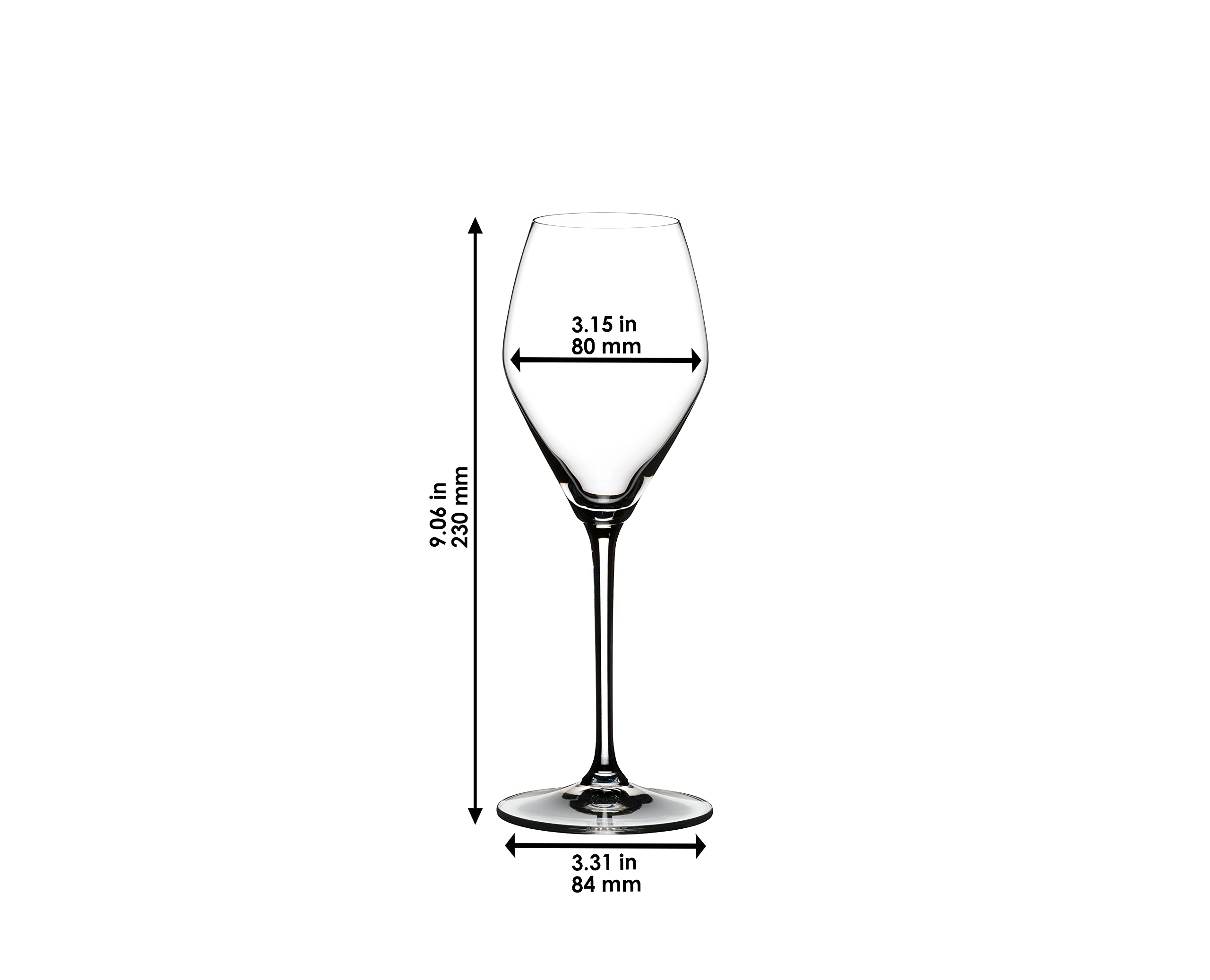 Riedel Extreme Rosé/Champagne glass directs wine flow to the tongue tip
