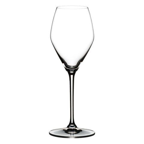 Riedel Extreme Rosé/Champagne glass balances acidity to reveal red berry aromas