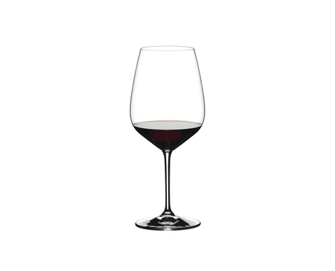 Riedel Heart to Heart Cabernet glasses in gift box, ready for gifting.
