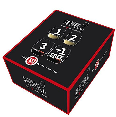 Riedel O dishwasher-safe crystal tumbler for easy cleanup after gatherings.