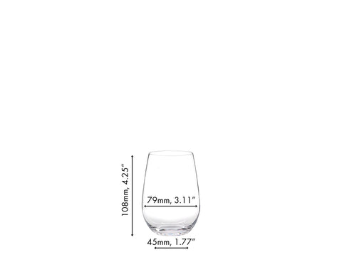 Riedel O modern stemless design with everyday versatility.