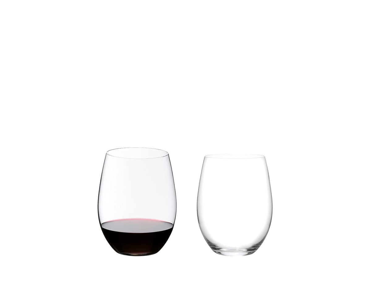 Riedel The O stemless design enhances handling and reduces breakage risk.