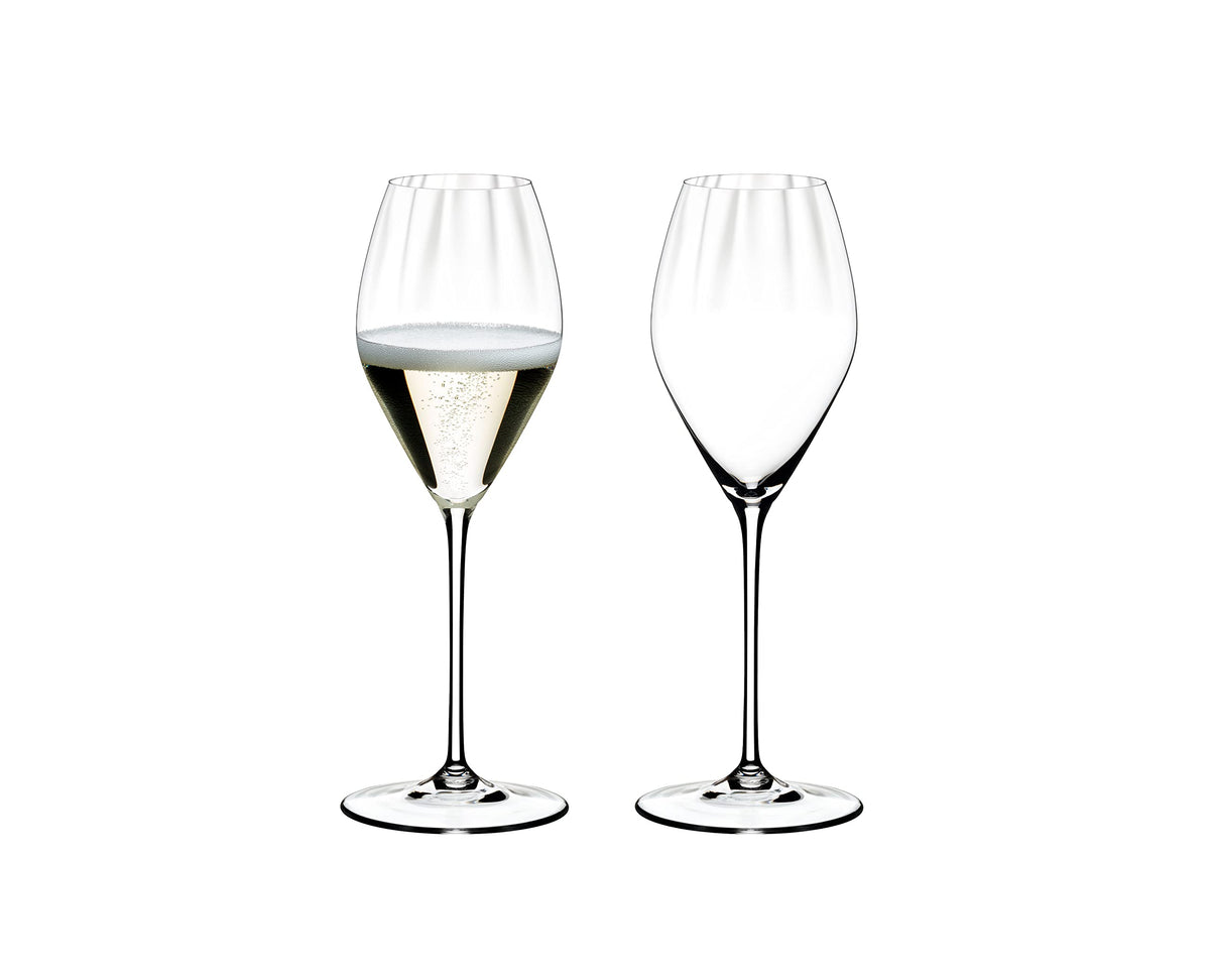 Riedel Performance Champagne Glass 2-pack for elegant home celebrations with sparkling wine.