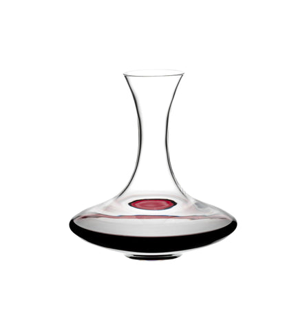 Riedel Ultra Decanter clarity highlights crystal brilliance for elegant wine presentation