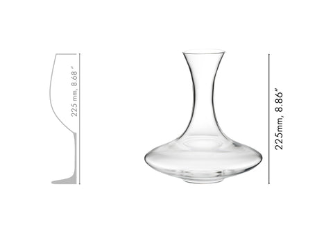 Riedel Ultra Decanter care note suggests hand washing for best results