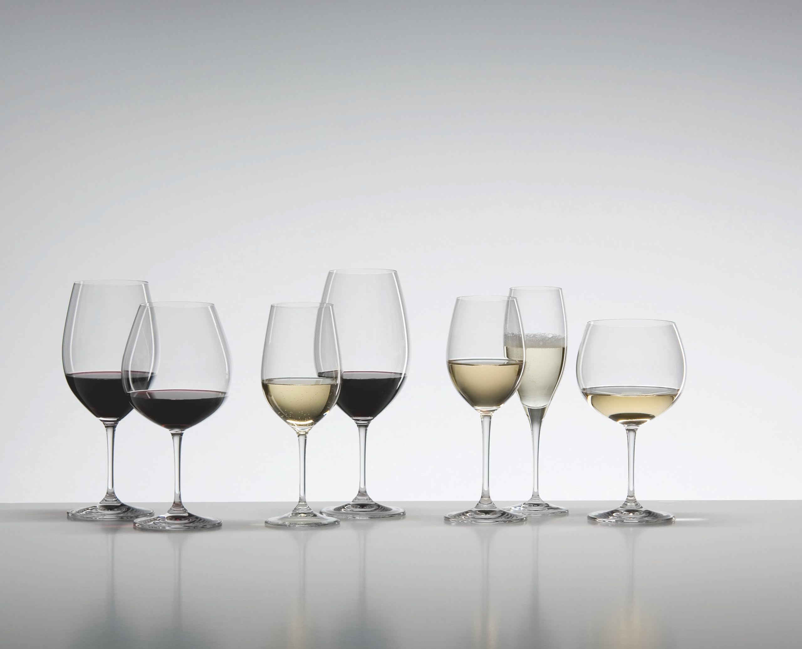 Riedel Vinum Burgundy glass shapes aroma and flavor nuance.