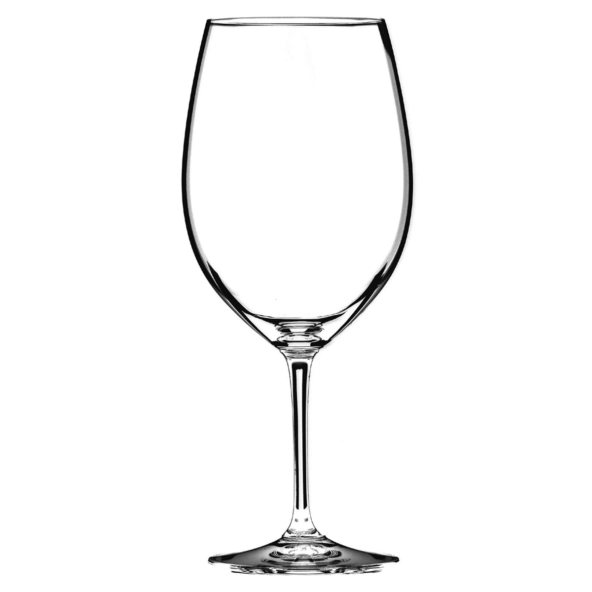 Riedel Vinum Cabernet/Merlot glass side view enhances bouquet and smooths tannins.