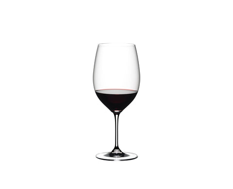 Riedel Vinum glass softens tannins while preserving fruit notes.