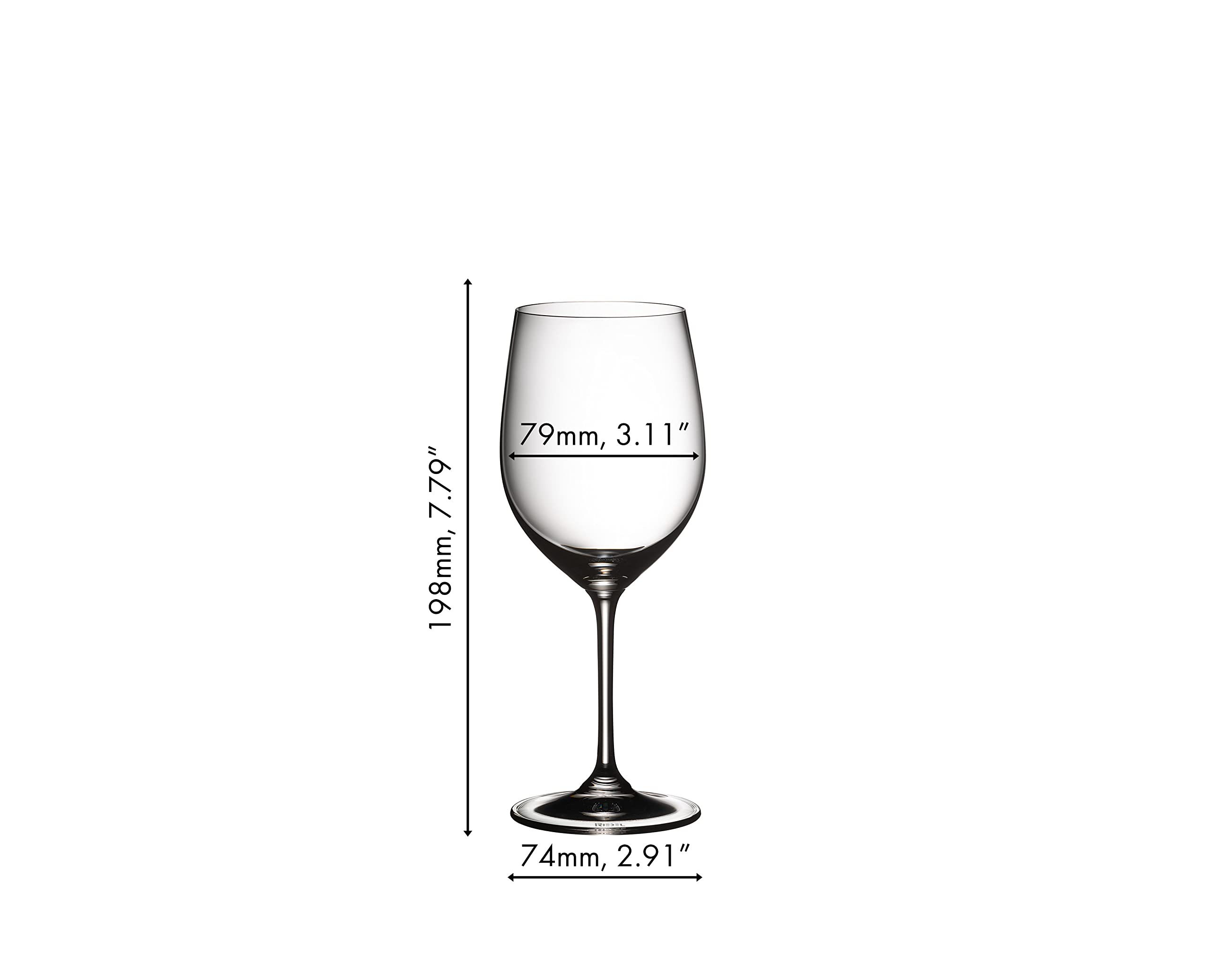 Riedel Vinum Viognier/Chardonnay glass bowl detail showing velvety curvature