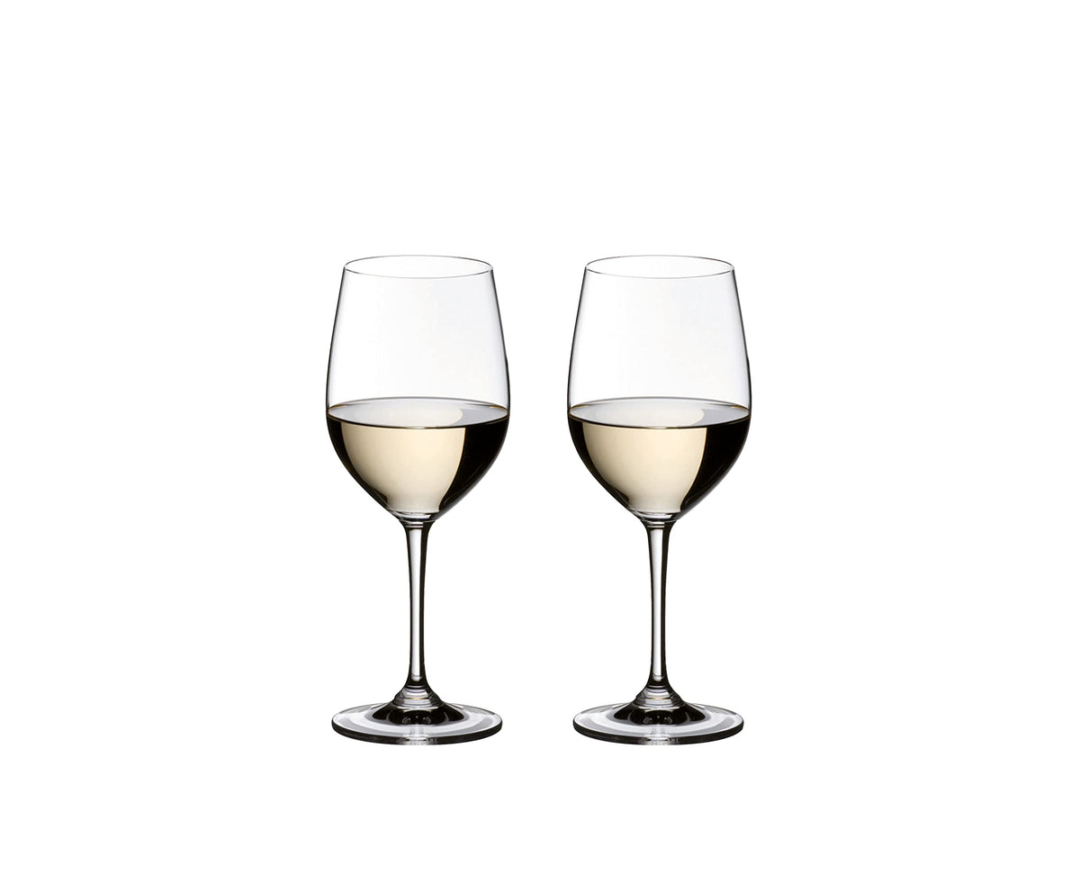 Riedel Vinum Viognier/Chardonnay glass—front view highlighting aroma-friendly bowl