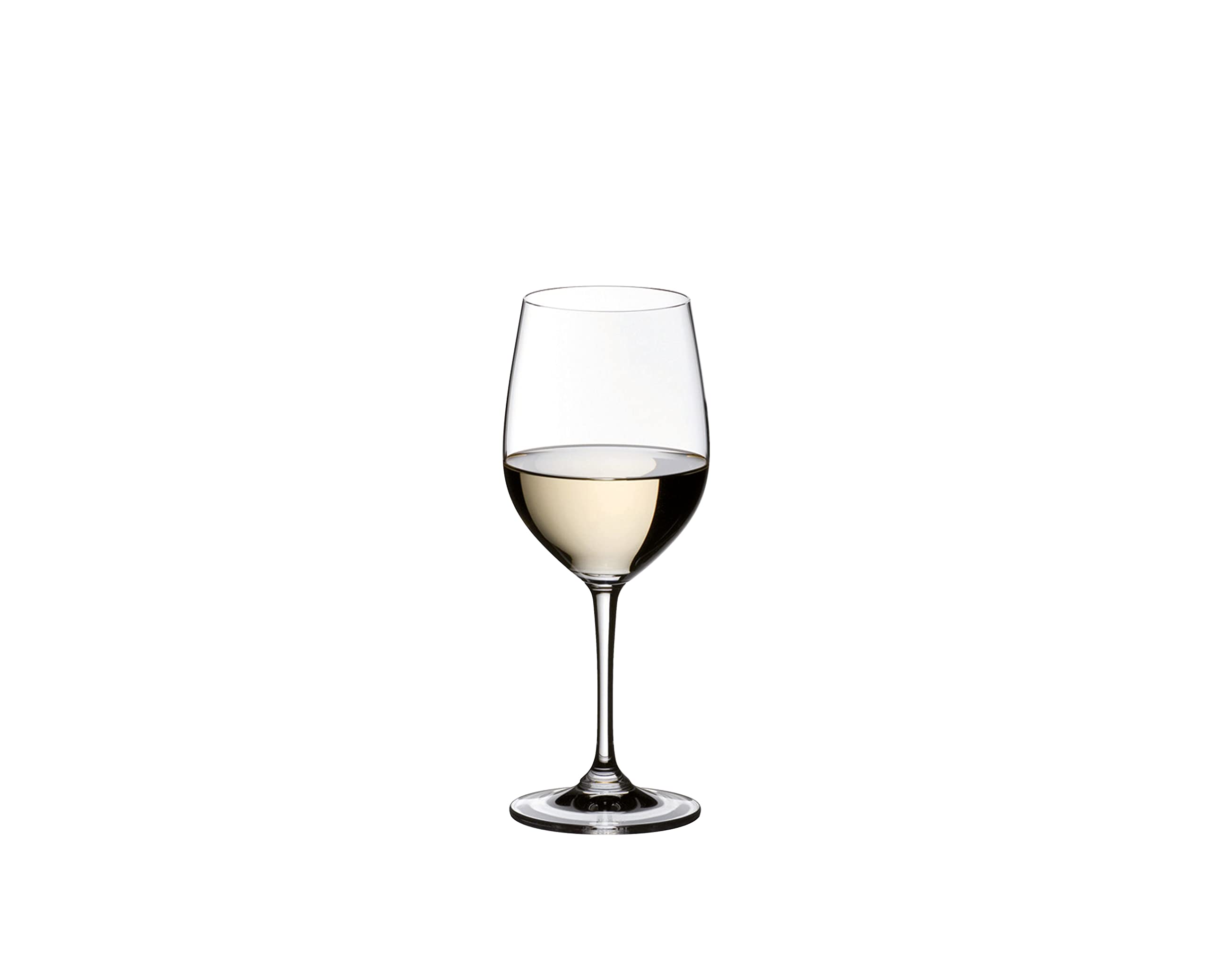 Riedel Vinum Viognier/Chardonnay glass in hand for comfortable tasting