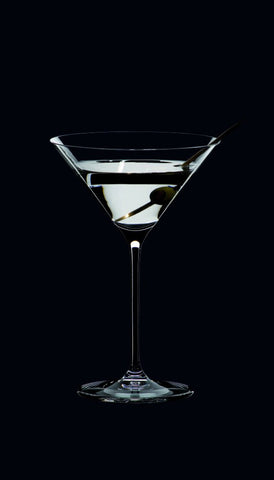 Riedel Vinum XL crystal glasses highlight brilliance and clarity for upscale serving.