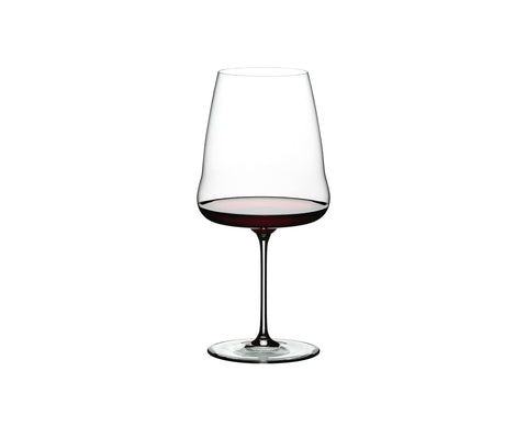 Riedel Winewings Cabernet/Merlot glass with flat bottom enhances red wine aroma