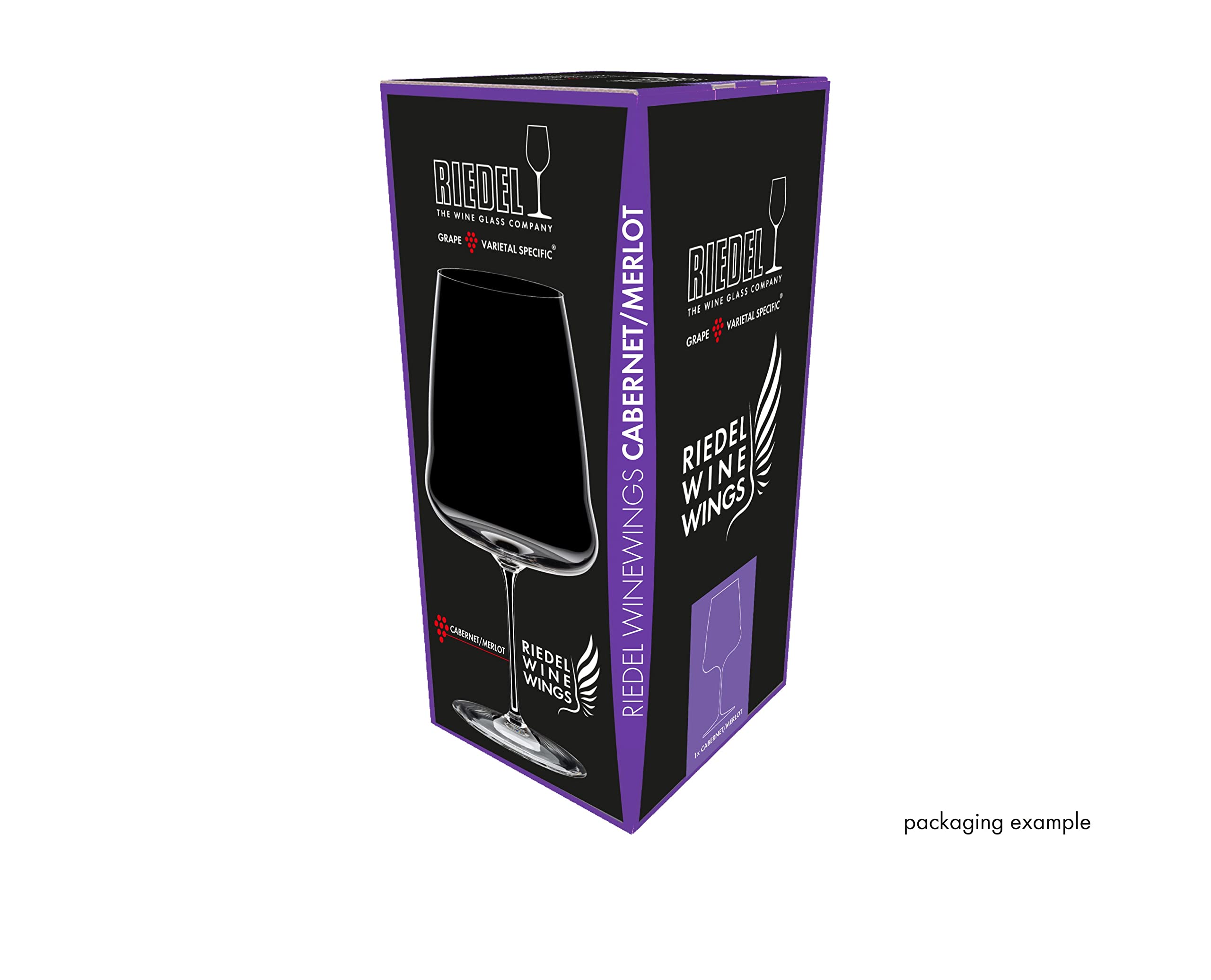 Riedel Winewings 35.34 oz capacity suits generous pour and swirling