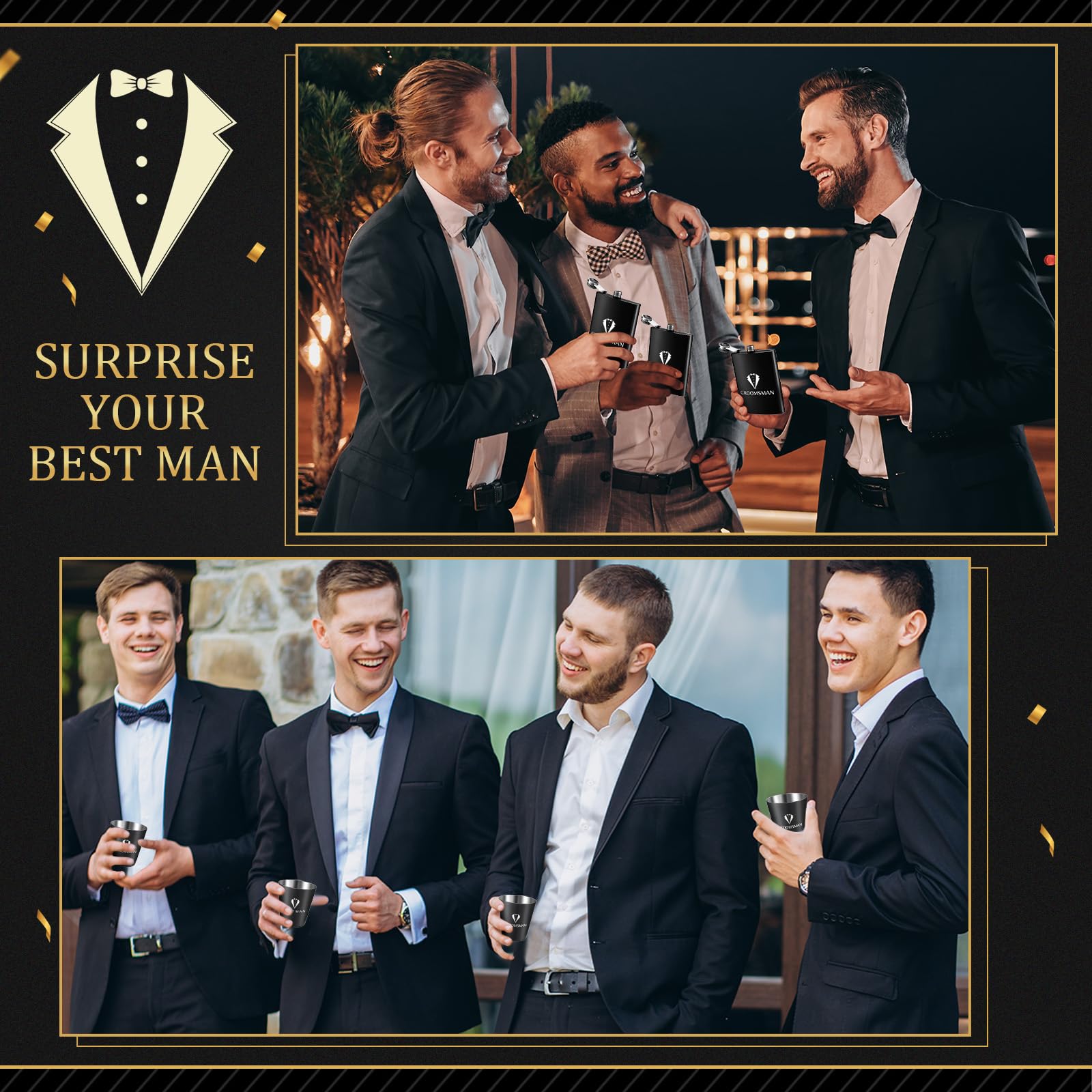 Rigibright groomsmen bottle openers for convenient bar moments
