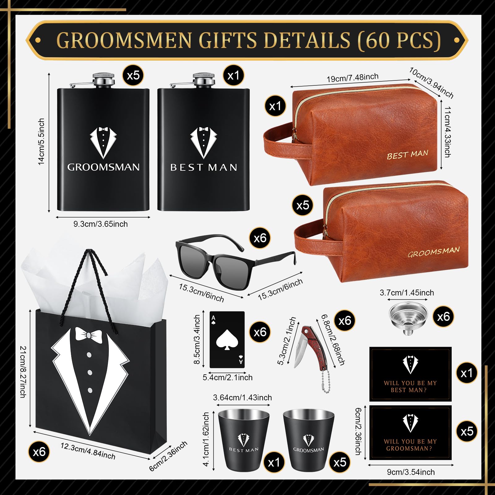 Rigibright groomsmen sunglasses ready for outdoor wedding events