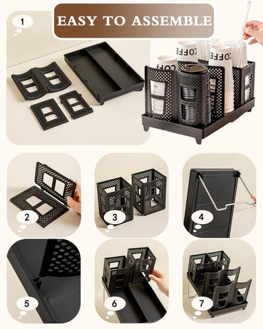 Riiriou cups holder is easy to disassemble and transport for events