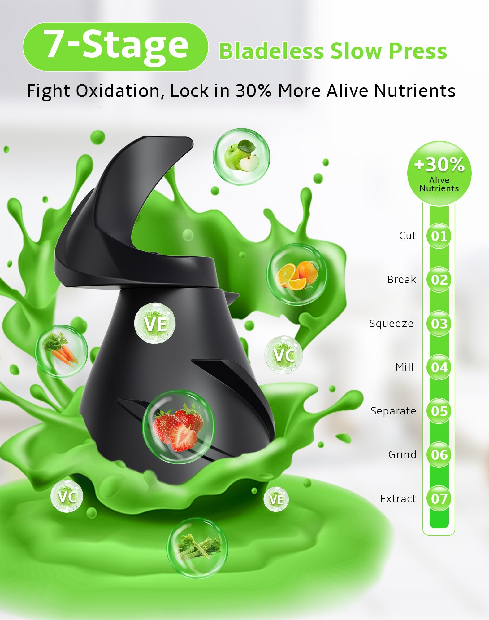 Rilara BPA-free family-friendly juicer designed for safe, everyday use.