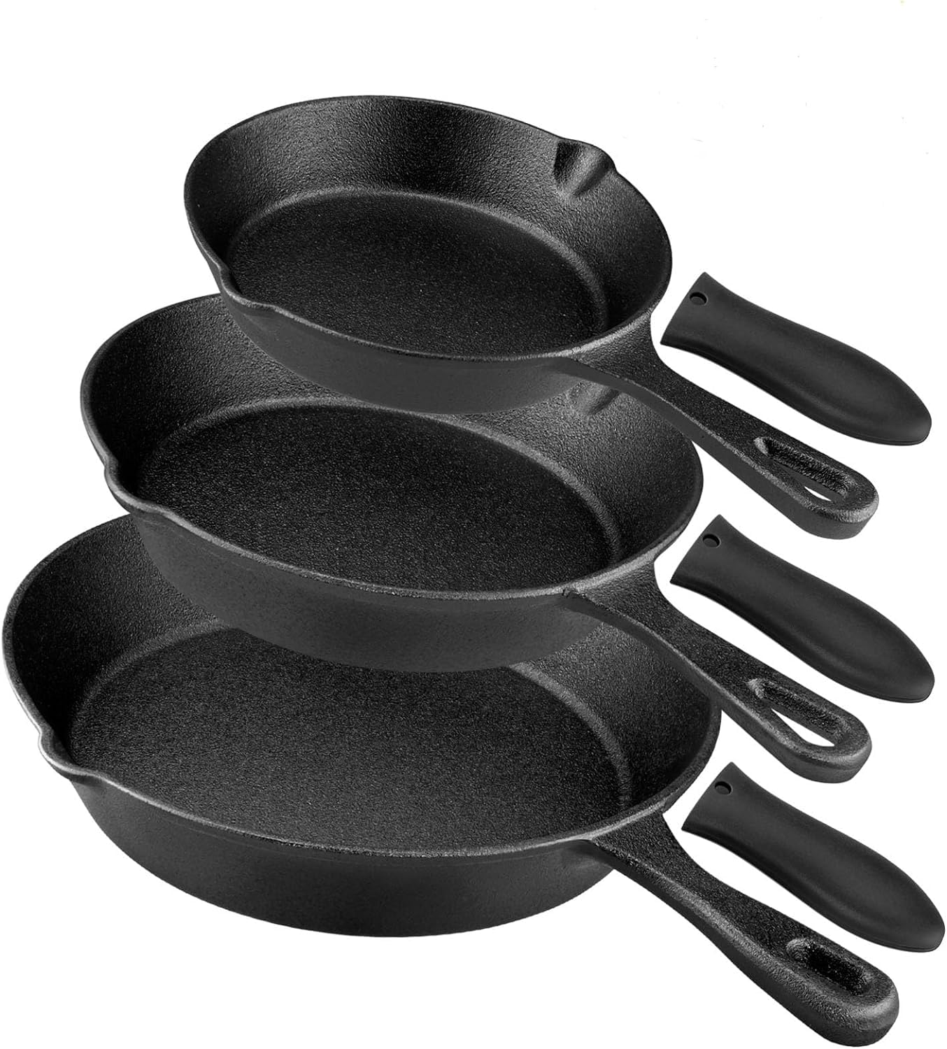 Rincentd six-inch cast iron skillet for searing and sautéing with sturdy heat retention.