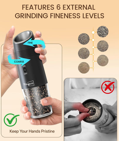 Ringco 135ml transparent chamber shows remaining spice level