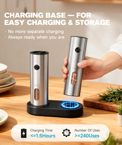 Ringo adjustable coarseness knob lets you choose fine or coarse grind.