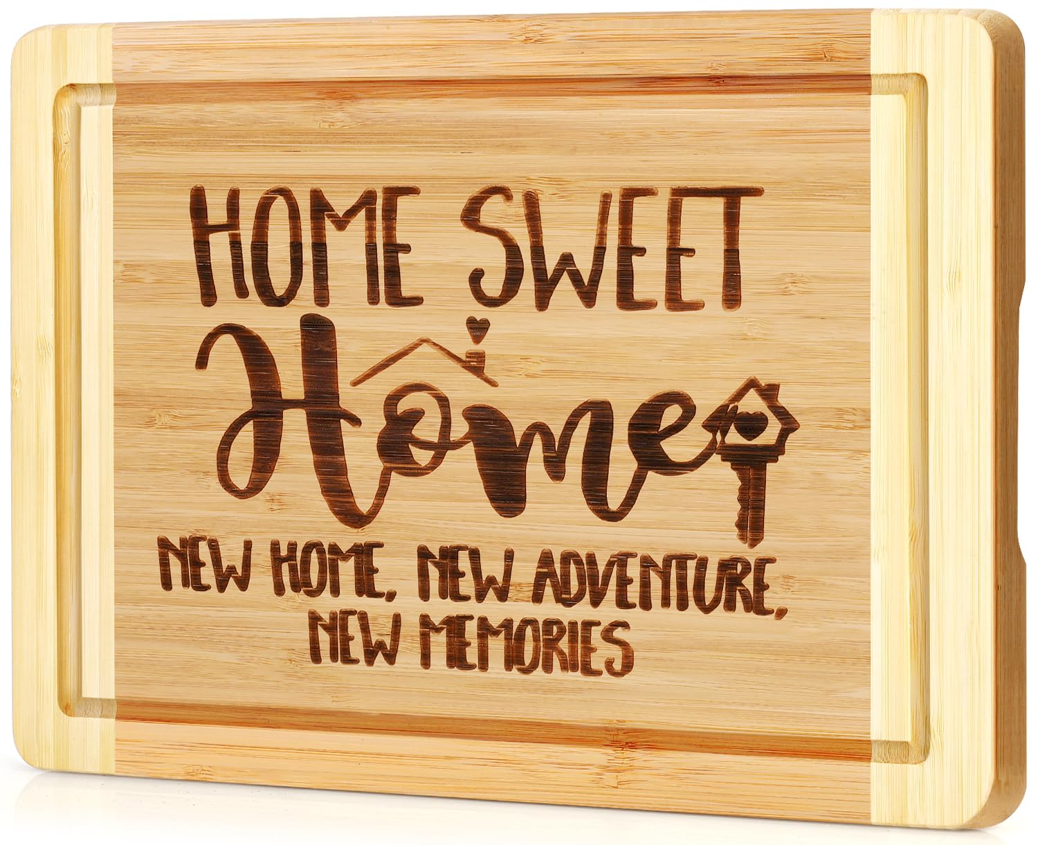 Ringshine Home Sweet Home engraved cutting board, gift-ready with decorative appeal.
