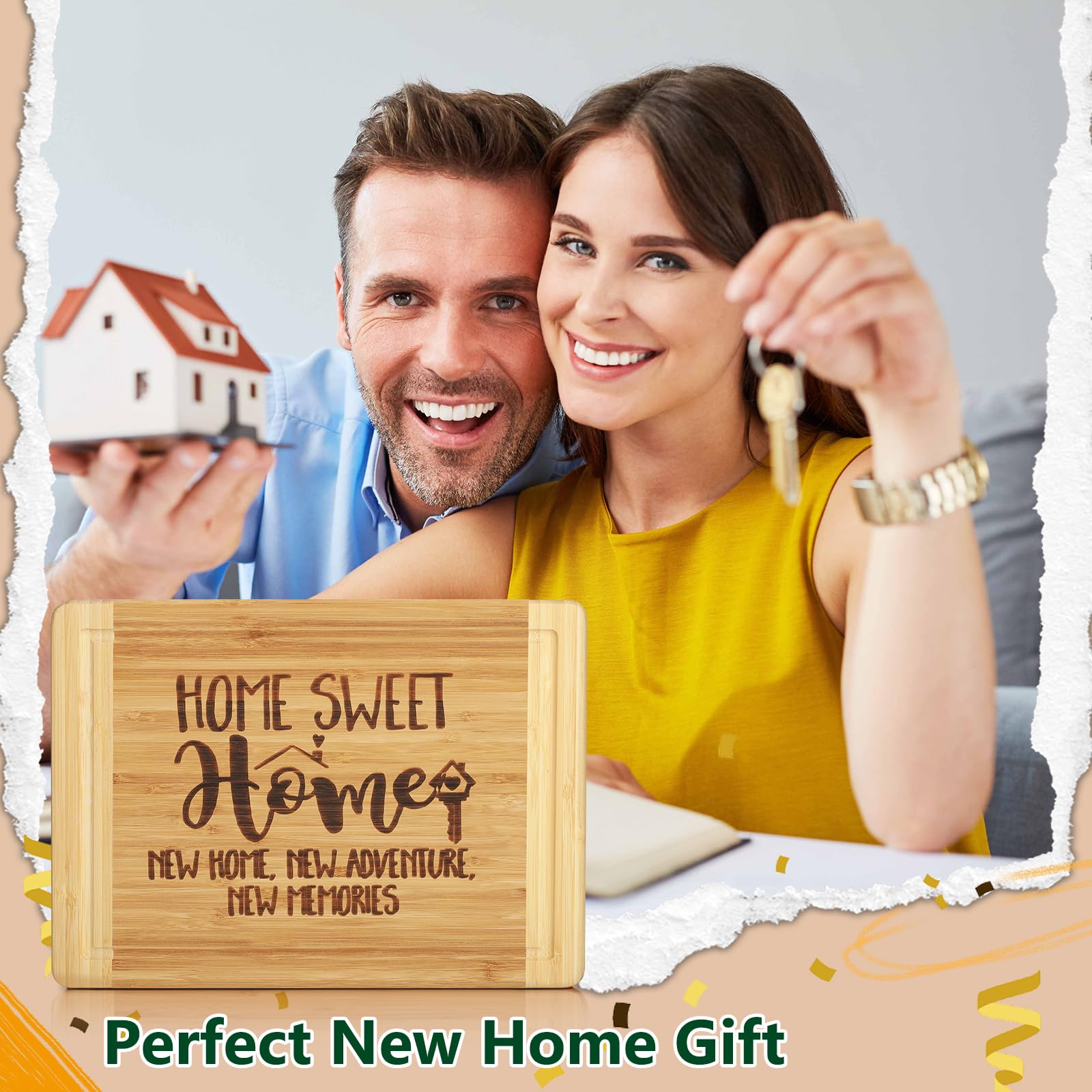 Ringshine realtor client gift cutting board offers a thoughtful closing gift with practical use.