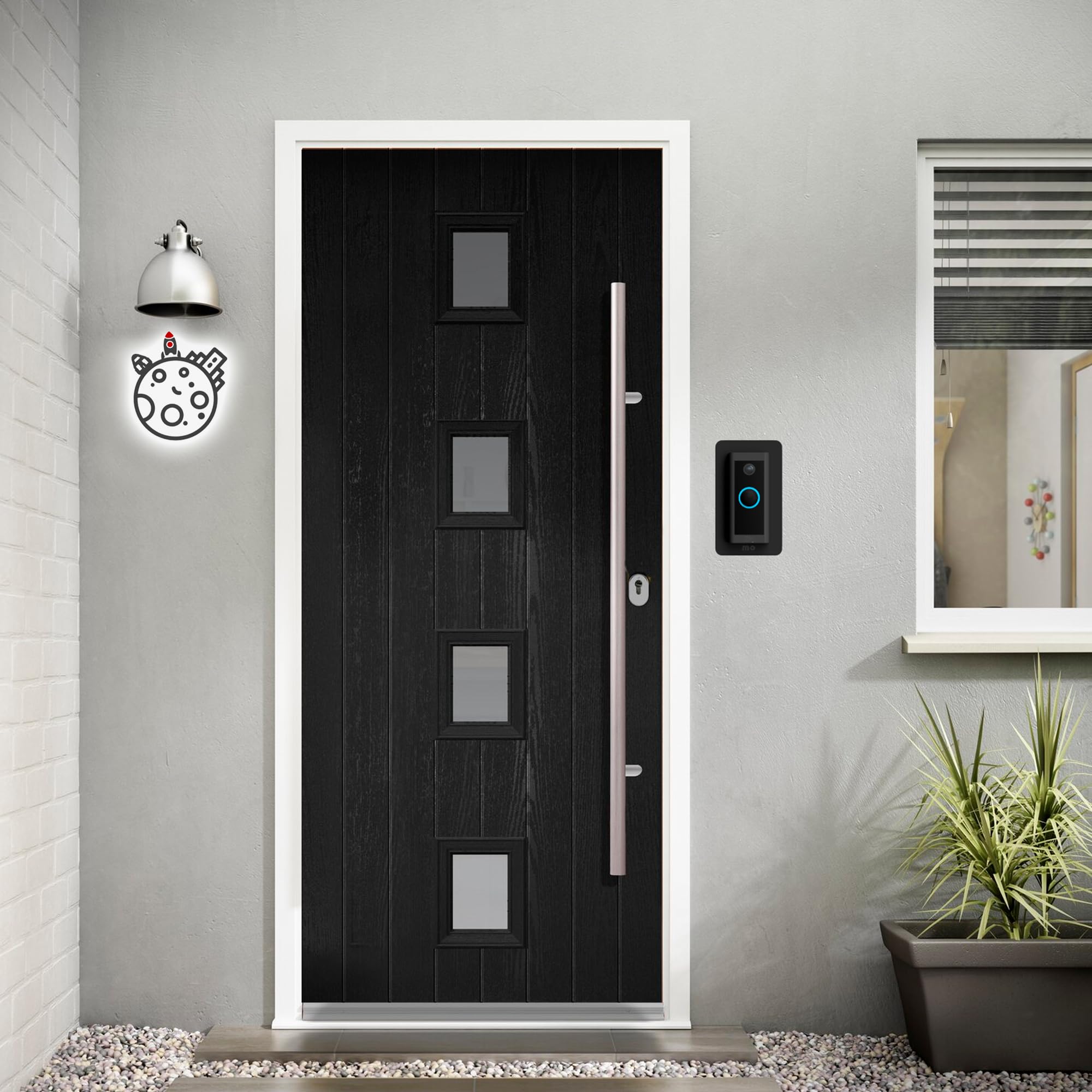 RingWired wall plate durable performance improves doorbell area aesthetics.
