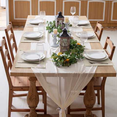 Rinpon beige placemats suitable for daily meals and seasonal decor