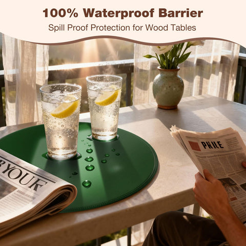 Rinpon seamless edge placemats resist peeling and fading.