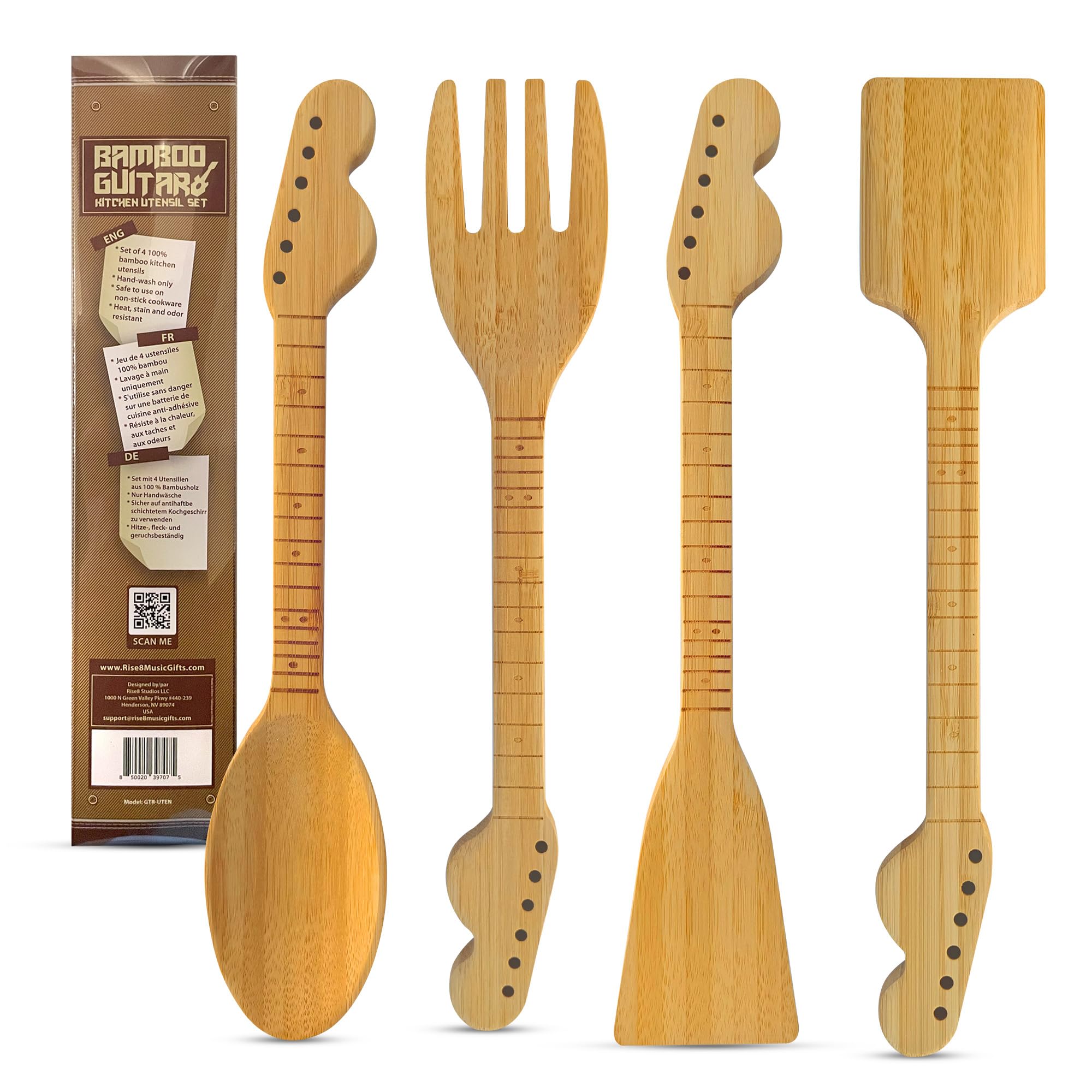 Rise8 Studios guitar gift box packaging ideal for gifting to music lovers.