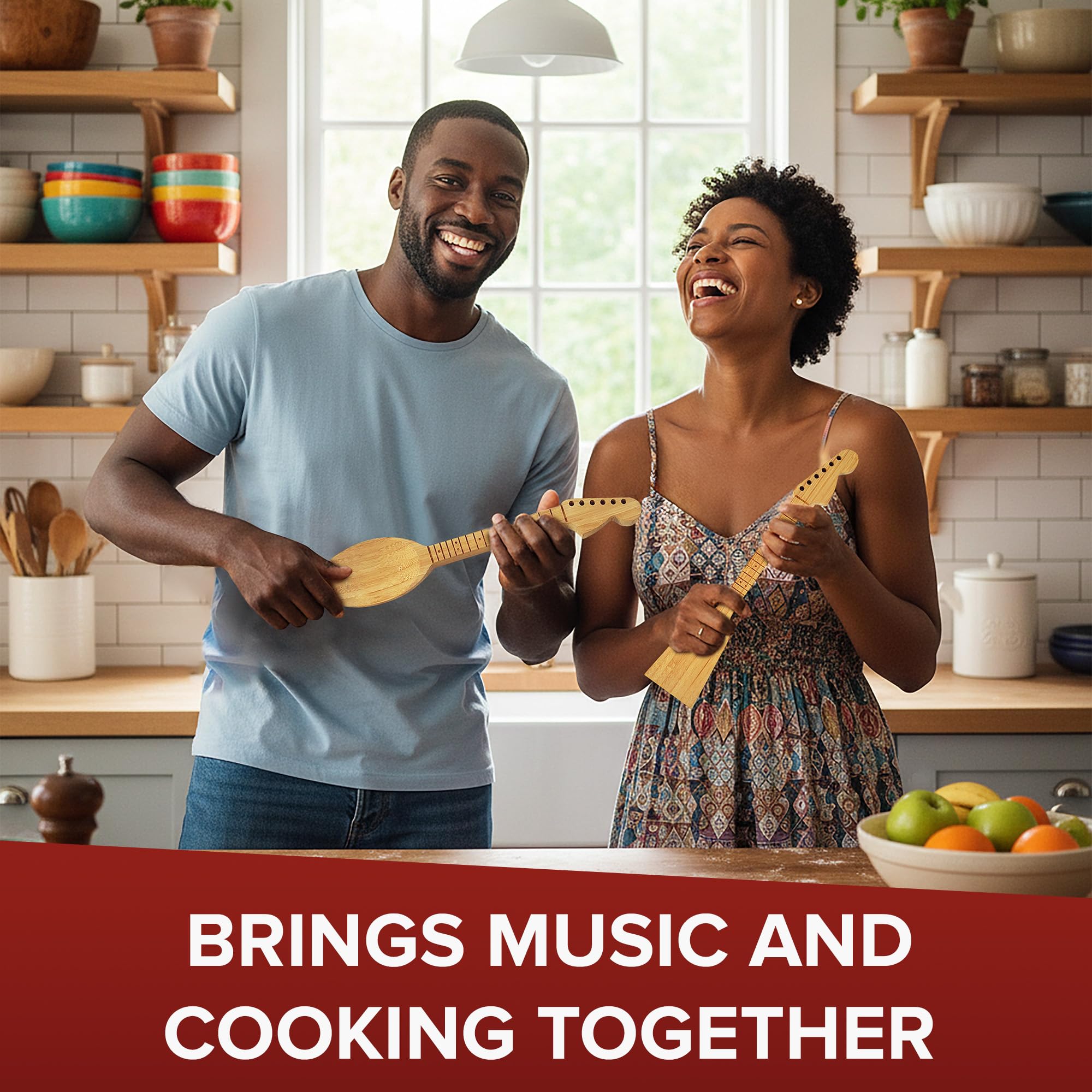 Rise8 Studios heat-resistant bamboo handles suited for high-heat recipes.