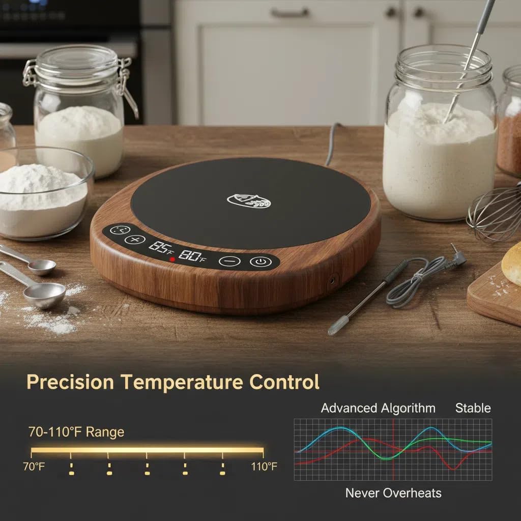 Risecret Pro 2026 dough probe senses internal warmth for accurate proofing.