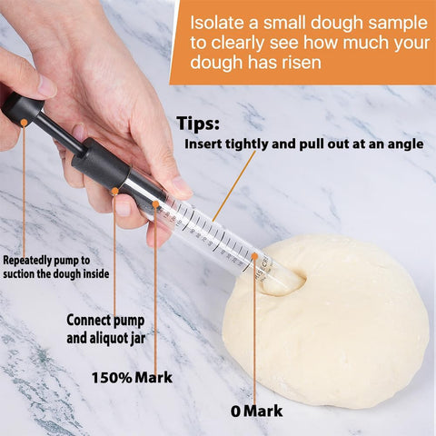 Risecret transparent container reveals dough behavior with clear rise indicators