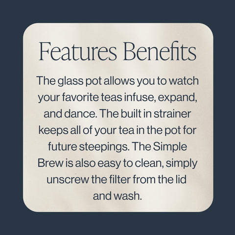 Rishi Tea Simple Brew Teapot in-use demonstrates easy pour and strain.