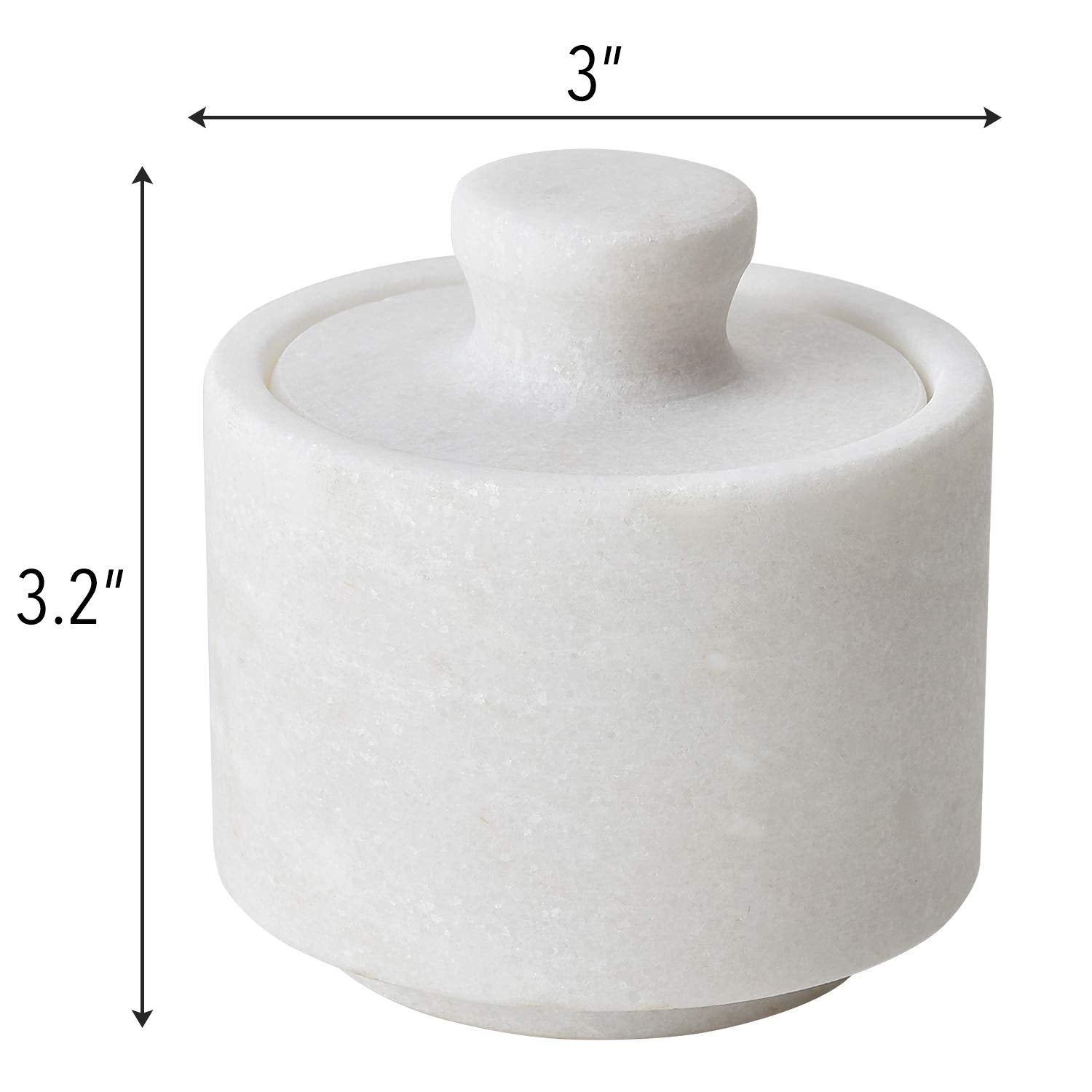 Rissetree compact 3x3 inch marble keeper on kitchen counter