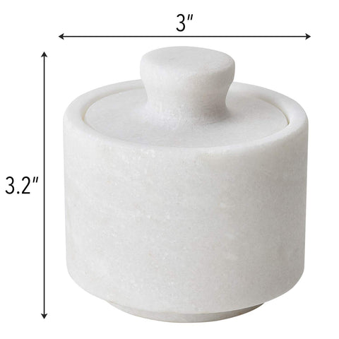 Rissetree compact 3x3 inch marble keeper on kitchen counter