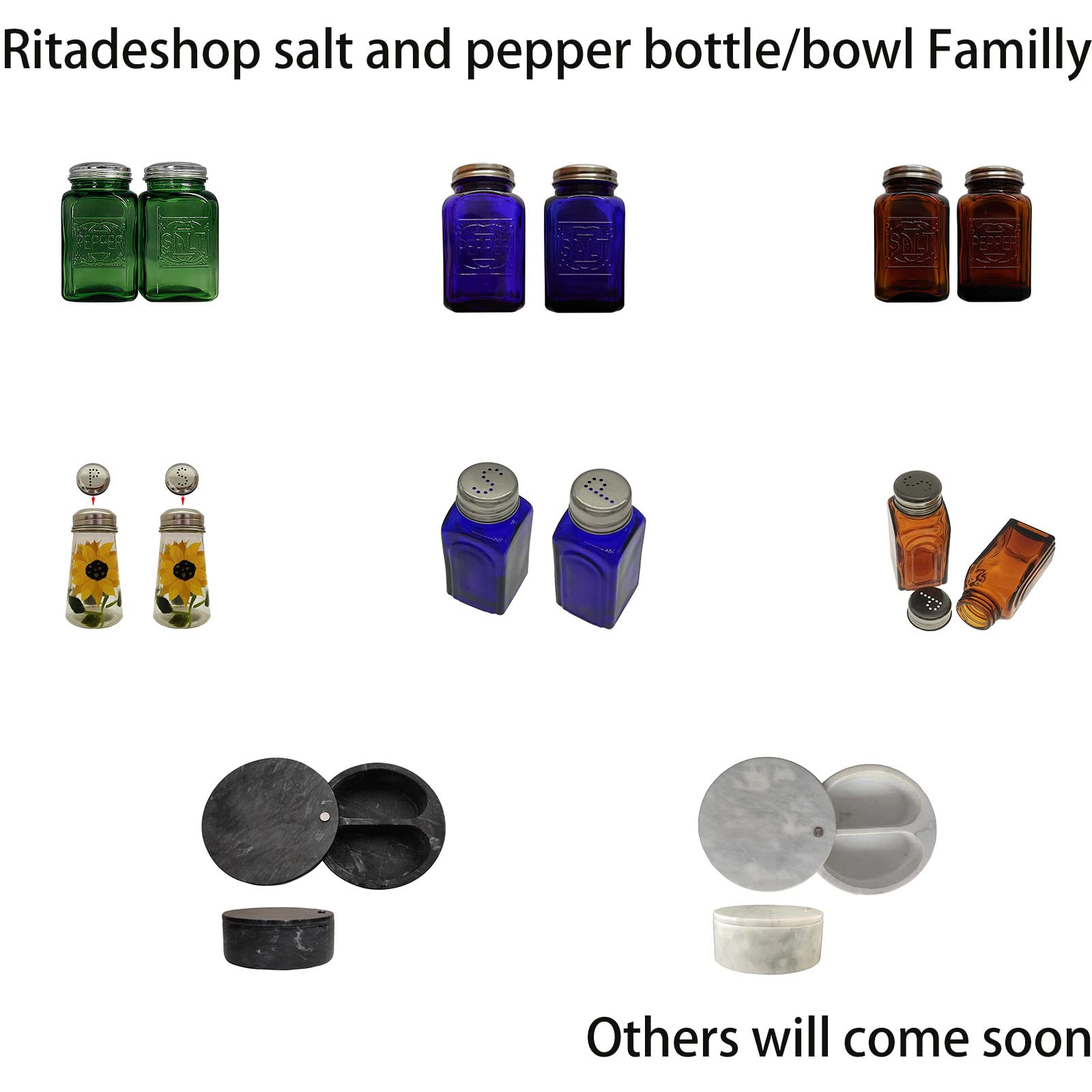 Gift-ready Ritadeshop shakers offer a thoughtful decor-in-use pairing.