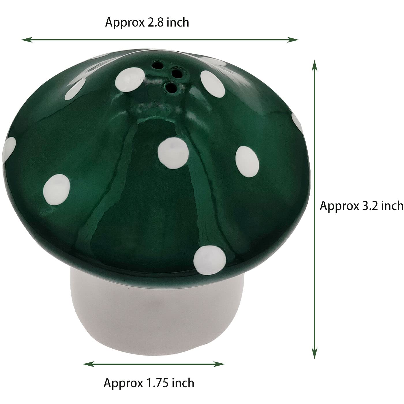 Ritadeshop mushroom shaker set front view, charming gift for mushroom lovers.