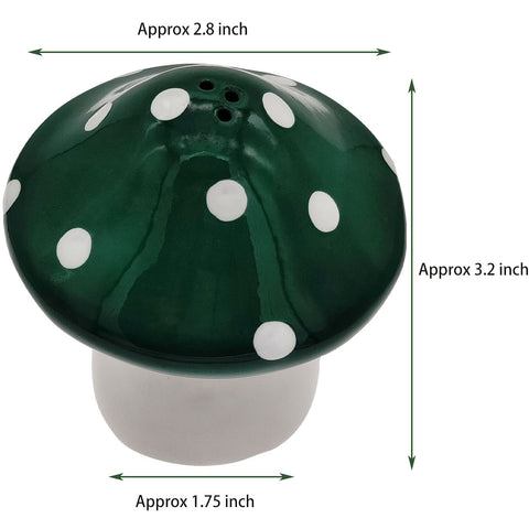 Ritadeshop mushroom shaker set front view, charming gift for mushroom lovers.