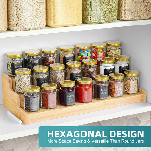 Ritayedet airtight glass jars perfect for spices, candies, or herbs