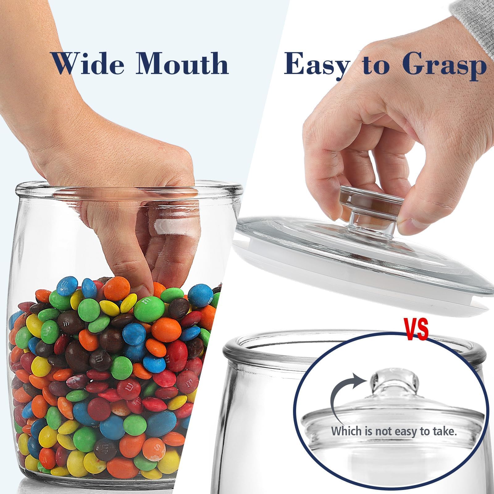 Ritayedet apothecary glass canister offers transparent storage for pantry ingredients.