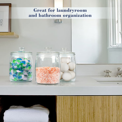 Ritayedet contemporary kitchen display jar enhances counters and shelves.