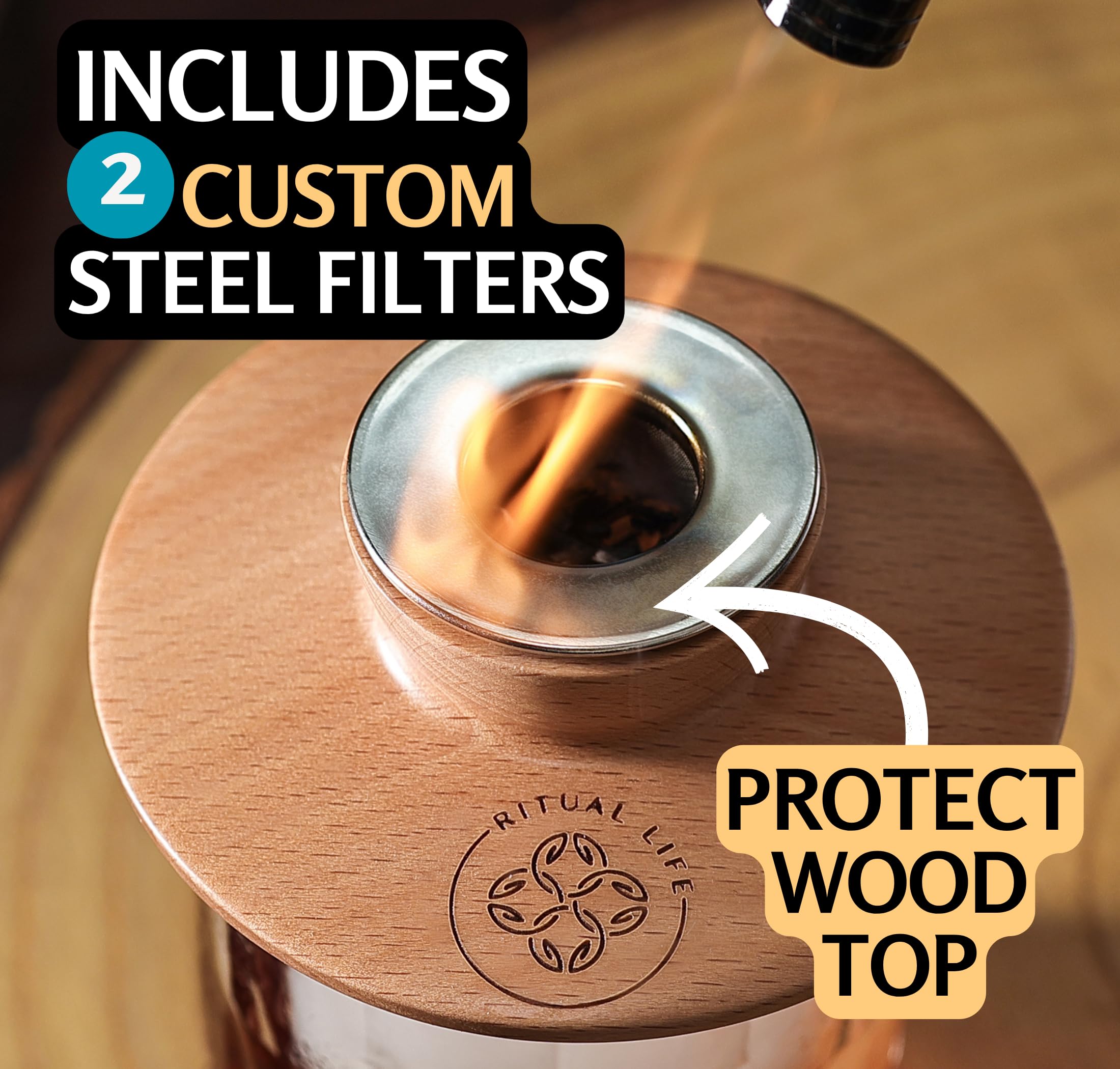 Ritual Life smoker for drinks and kitchen use.