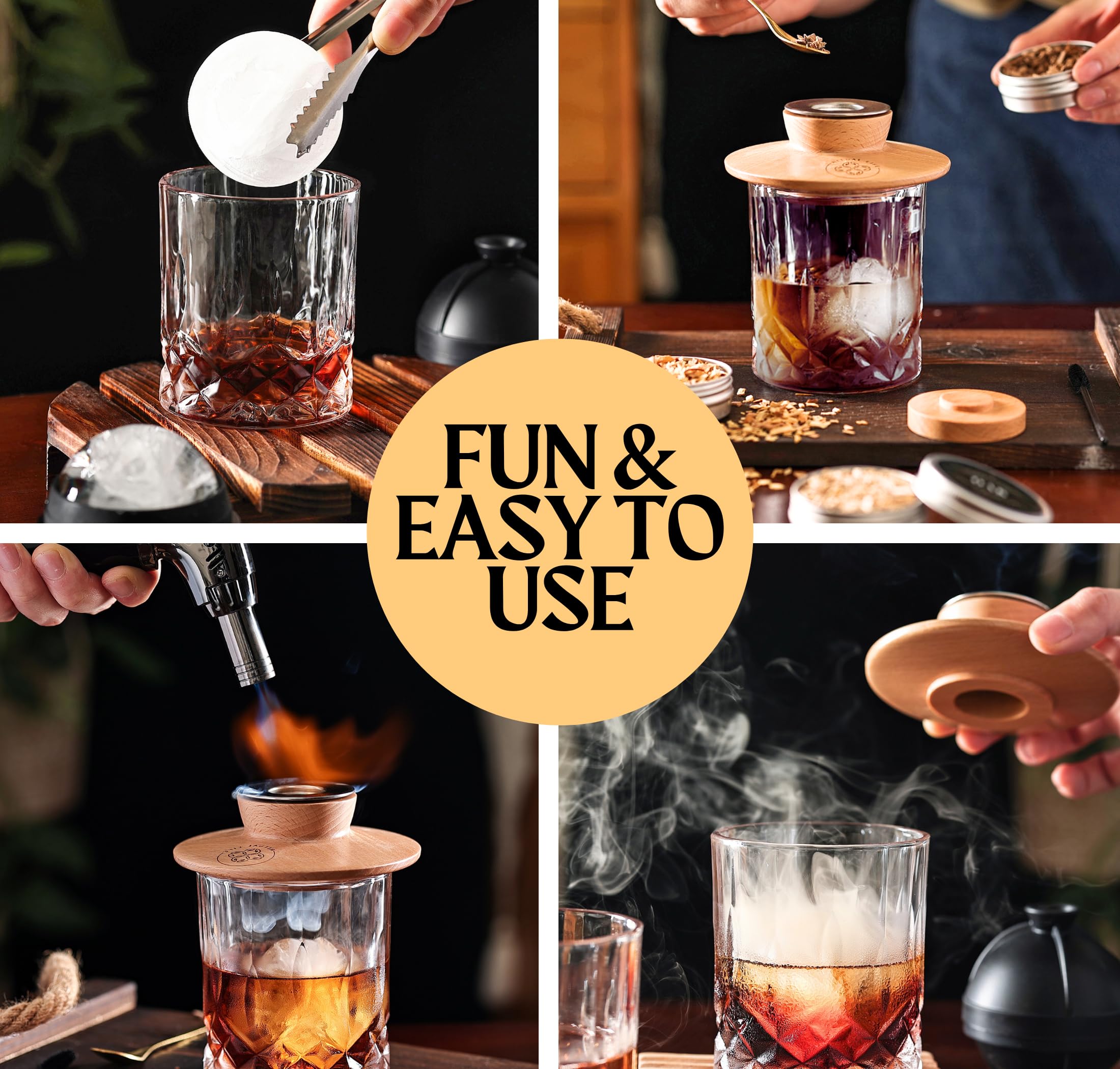 Ritual Life sphere ice ball maker ready to chill drinks elegantly.