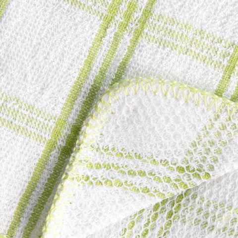 Ritz five-pack dish towels in blue and green simplify daily cleanup.