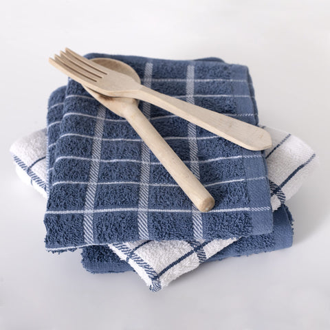 Ritz machine-washable kitchen towels simplify laundry day.