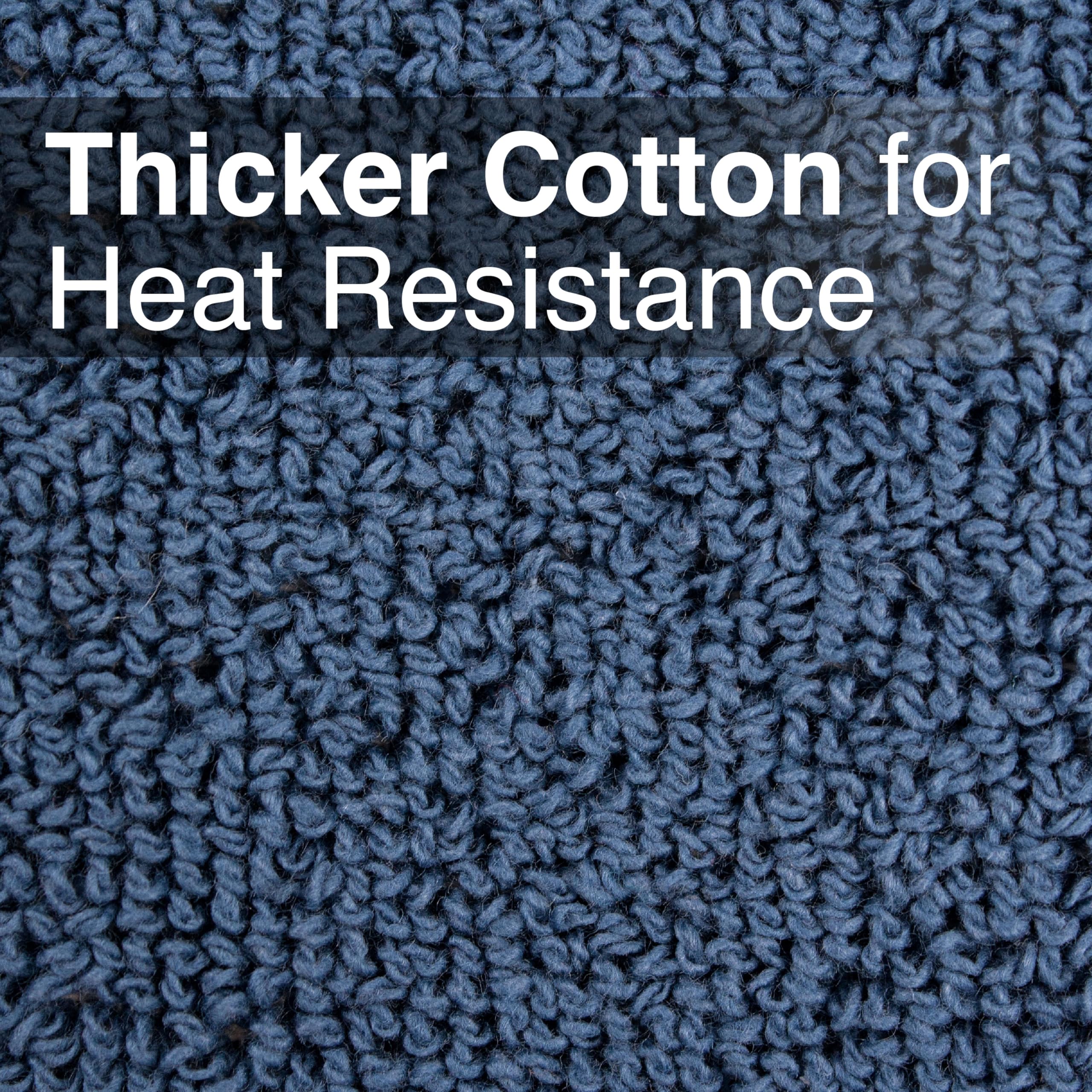 RITZ pocket mitt features a hanging loop for easy access in the kitchen.