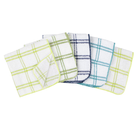 Ritz poly scour back dish towel provides light scrubbing without scratching cookware.