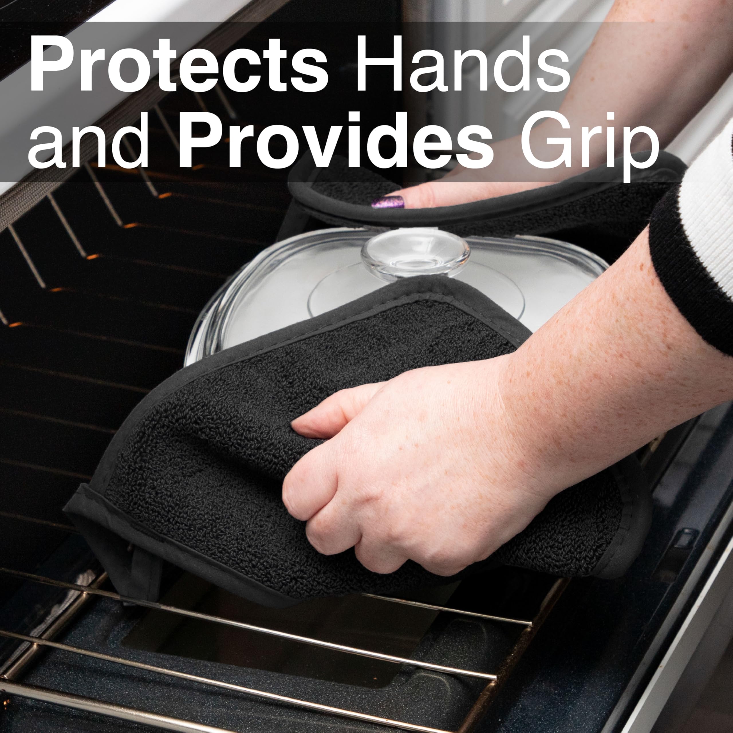 Ritz potholders are machine washable for hassle-free cleaning after cooking.